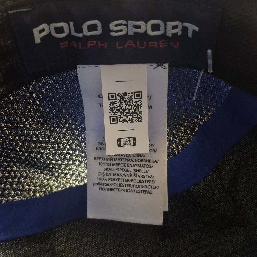 Polo Sport Ralph Lauren Black/Royal Long Bill 5 Panel Hat